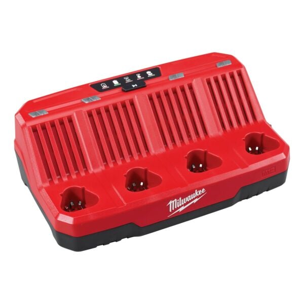 Buy Milwaukee M12C4 12V 4 Bay Charger by Milwaukee for only £130.67