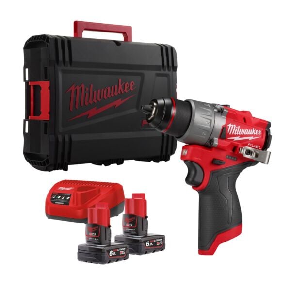 Buy Milwaukee M12 Fuel Sub Compact Drill Driver Kit - 2x 6Ah Batteries, Charger and Case by Milwaukee for only £239.98