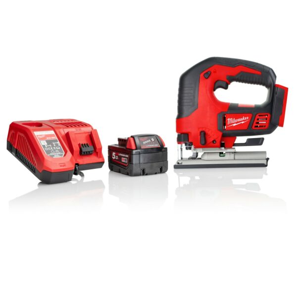 Buy Milwaukee M18BJS-501 18V Compact Jigsaw, Battery and Charger Bundle by Milwaukee for only £213.14