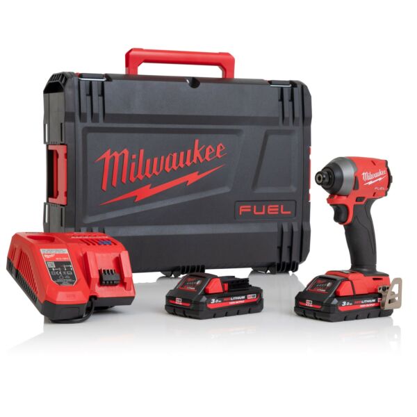 Buy Milwaukee M18FID2-302X M18 FUEL™ 18V Impact Driver Kit - 2x 3Ah Batteries, Charger and Case by Milwaukee for only £269.18