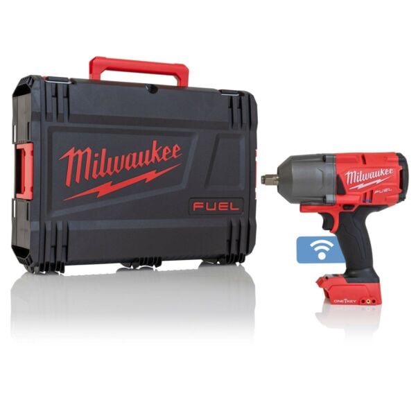 Buy Milwaukee M18ONEFHIWF12-0 M18 FUEL™ One-Key™ 18V 1/2" 1898Nm Impact Wrench (Body Only) with Case by Milwaukee for only £242.26