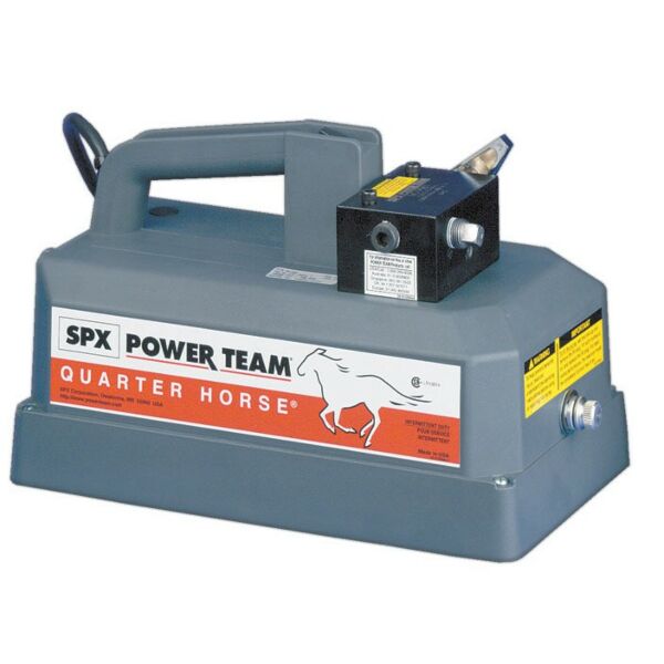 Buy Power Team PE102 25 Ton Quarter Horse Two-Speed Electric/Battery Pump - 110V - Single-Acting by SPX for only £649.61