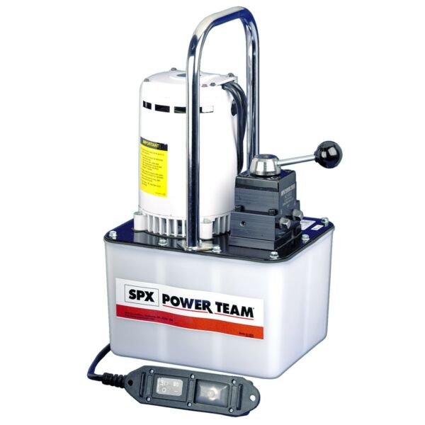 Buy Power Team PE174 Two-Speed Electric Hydraulic Pump - 279 cm3/Min Double-Acting - 110V by SPX for only £2,418.29