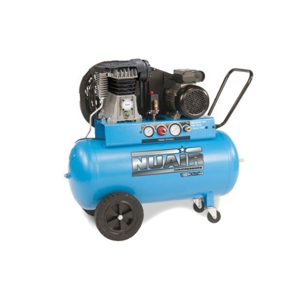 Buy NuAir S-36FA504FPS148 NB3800B/3M/100 Q-Tech Pro Belt Drive Air Compressor - 13.06 CFM, 3 HP, 100L by Nuair for only £616.14