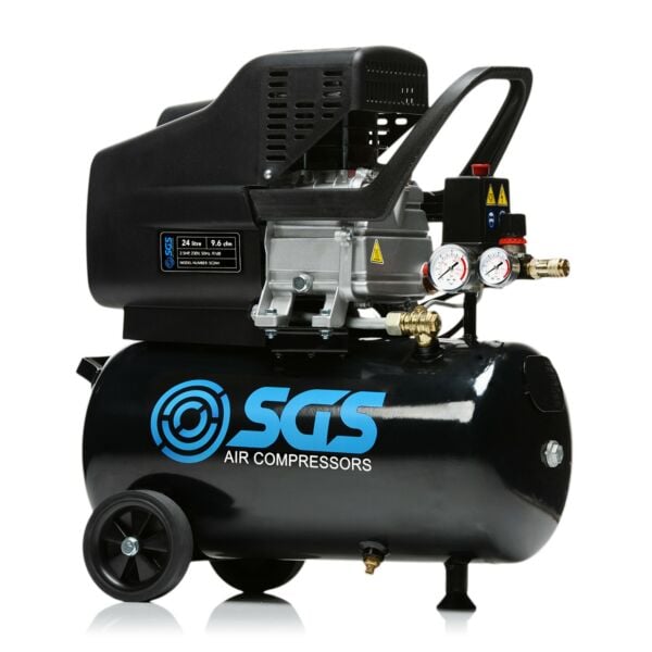 Buy SGS 24 Litre Direct Drive Air Compressor - 9.6CFM 2.5HP 24L by SGS for only £131.99