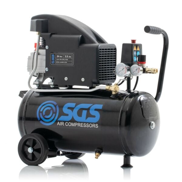 Buy SGS 24 Litre Direct Drive Air Compressor - 5.5 CFM, 1.5 HP by SGS for only £110.39