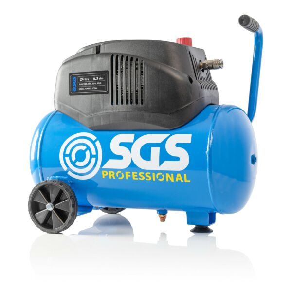 Buy SGS 24 Litre Oil-Less Air Compressor - 6.3 CFM, 1.6 HP by SGS for only £119.99