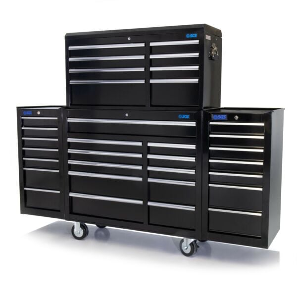 Buy SGS 75in Professional 33 Drawer Tool Chest Cabinet & Two Side Lockers by SGS for only £959.99