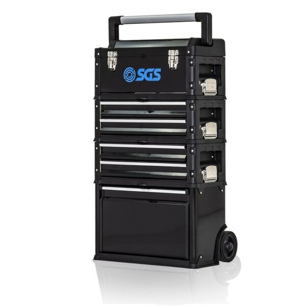 Buy SGS Mobile 4 Part Stackable Tool Box by SGS for only £134.63