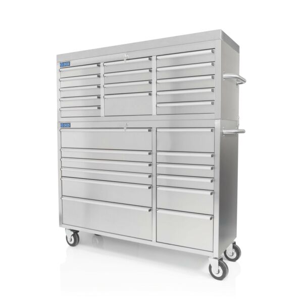 Buy SGS 54 Stainless Steel 26 Drawer Tool Chest and Roller Cabinet by SGS for only £718.80