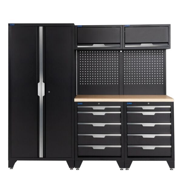 Buy SGS 7pc Garage Storage System with Pressed Wood Worktop - 10 Drawers by SGS for only £1,459.19