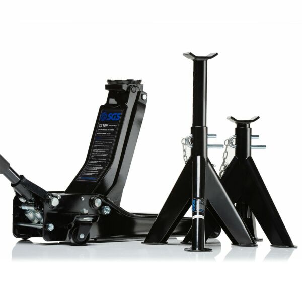 Buy SGS 2.5 Tonne Low Profile Trolley Jack & Axle Stands by SGS for only £179.99