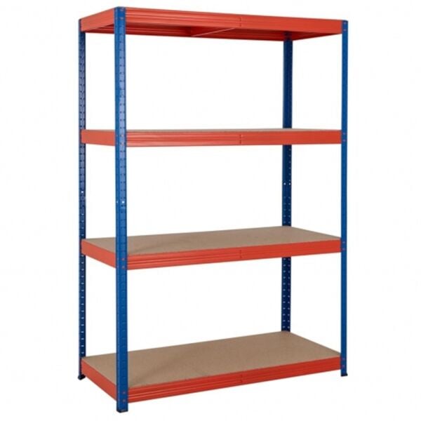 Buy SGS 4 Tier Garage Racking 15mm chipboard - 180x120x60cm by SGS for only £89.99