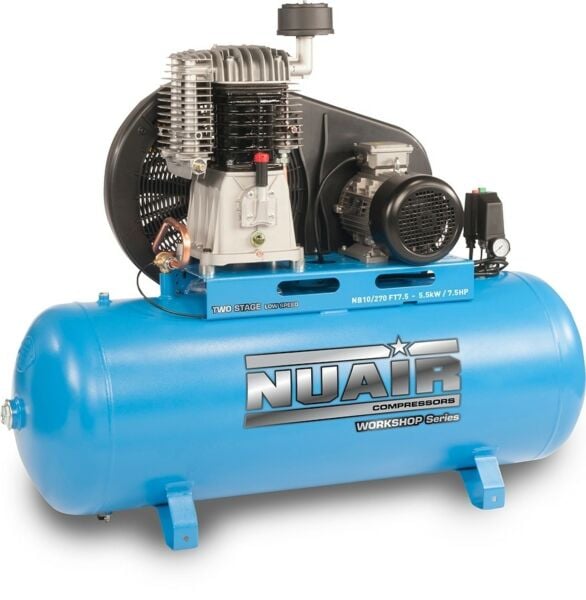 Buy Nuair S-N1NN801FPS050 270 Litre Belt Drive Workshop NB10 FT7.5 - 7.5 Hp 10 Bar 400v by Nuair for only £2,041.20