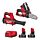 Milwaukee M12 12V Hatchet Pruning Saw and Blower Kit - 2x 6Ah Batteries and Charger