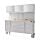 SGS 72 Stainless Steel 15 Drawer Work Bench with Upper Cabinets