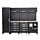SGS 10pc Garage Storage System with Wooden Worktop  Bin Unit and Mobile Tool Chest