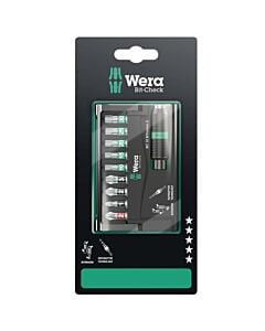 Buy Wera 05073418001 8757-9/BTZ Premium Plus Bit-Check Mixed Bits 9-Piece Set by Wera for only £47.99