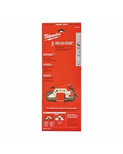 Buy Milwaukee Bandsaw Blade - 3pcs-1140mm x 25 tpi by Milwaukee for only £29.80