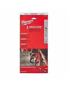 Buy Milwaukee Bandsaw Blade - 3pcs-900mm x 25 tpi by Milwaukee for only £26.68