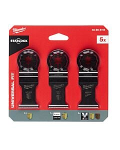 Buy Milwaukee 48906114 Multi Tool Wood Blade Set - 5pc by Milwaukee for only £59.98