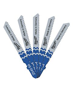 Buy Milwaukee 4932254064 Jigsaw T118B Metal Traditional Cut Blades 5pk by Milwaukee for only £6.16