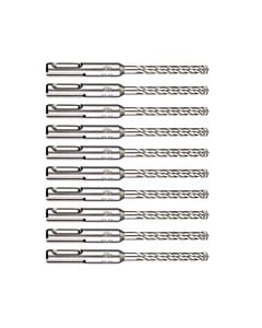 Buy Milwaukee 4932352042 SDS-Plus M4 Drill Bits 10 Pack - 4 Cut by Milwaukee for only £49.15