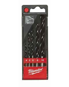 Buy Milwaukee Brad Point Drill Set -5pcs by Milwaukee for only £10.78
