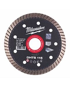Buy Milwaukee Diamond Blade DHTS - 1pc-115mm by Milwaukee for only £25.99