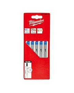 Buy Milwaukee 4932399307 Jigsaw Blade T318A 105mm - Pack of 5 by Milwaukee for only £19.38