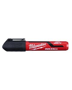 Buy Milwaukee 4932471554 INKZALL Black L Chisel Tip Marker (3PK) by Milwaukee for only £6.89