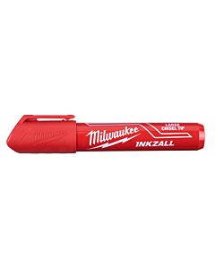 Buy Milwaukee 4932471556 INKZALL Red L Chisel Tip Marker by Milwaukee for only £2.99