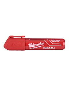 Buy Milwaukee 4932471560 INKZALL Red XL Chisel Tip Marker by Milwaukee for only £4.28
