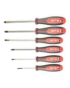 Buy Milwaukee 6pc Screwdriver Set 1 (2x PH 4x Slotted) by Milwaukee for only £16.49