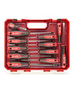 Buy Milwaukee 4932472003 Tri-Lobe Screwdriver Set of 12 with Magnetic Tips & Comfortable Handles by Milwaukee for only £45.59