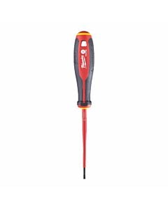 Buy Milwaukee Tri-Lobe VDE Screwdriver Slotted 0.5 x 3 x 100mm by Milwaukee for only £5.99