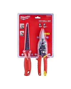 Buy Milwaukee 4932479784 Drywall Kit - Rasping Jab Saw & Metal Aviation Snips by Milwaukee for only £17.26