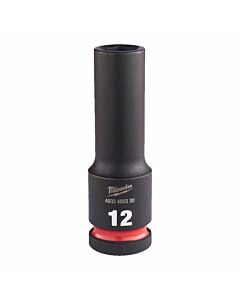 Buy Milwaukee SHOCKWAVE™ Impact Duty Deep Socket - 12mm 1/2 Drive by Milwaukee for only £10.55