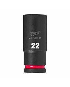 Buy Milwaukee Hex Impact socket SHOCKWAVE™ 1/2 deep - 1pc-22mm by Milwaukee for only £6.50