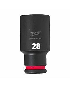 Buy Milwaukee Hex Impact socket SHOCKWAVE™ 1/2 deep - 1pc-28mm by Milwaukee for only £8.40