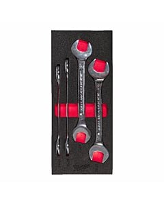 Buy Milwaukee 4pc Double Open End Spanner Foam Insert Set by Milwaukee for only £119.99