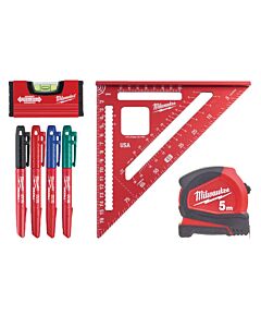 Buy Milwaukee Measuring and Layout Set 7pc by Milwaukee for only £40.99