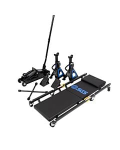 Buy SGS 2 Tonne Trolley Jack 5pc Combo Set by SGS for only £71.98