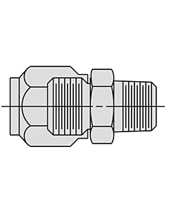 Buy Power Team 9692 Straight Connector Fitting: 3/8 tube x 3/8 male NPTF by SPX for only £14.88