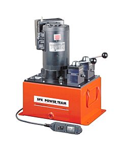 Buy Power Team PED253 75 Ton Two-Speed Electric Hydraulic Pump - 361 cm3/Min Single-Acting by SPX for only £4,654.54