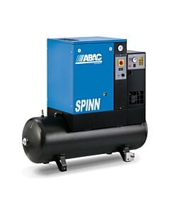 Buy ABAC 4152055001 Screw Air Compressor - SPINN7 5E 10 400/50 200 E CE Receiver Mounted with Dryer 200L 34.7CFM 10Bar 10HP by ABAC for only £4,574.40