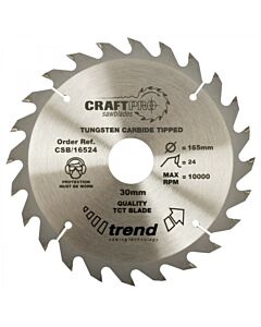 Buy Trend CSB/16524 Craft Pro 165mm Saw Blade by Trend for only £11.94