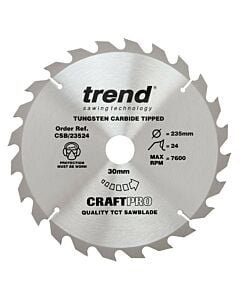 Buy Trend CSB/23524 Craft Pro 235mm Saw Blade by Trend for only £16.78