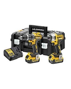 Buy DeWalt DCK266M2T-GB 18V XR Combi Drill and Impact Driver Kit - 2x 4Ah Batteries, Charger and TStak Case by DeWalt for only £227.87