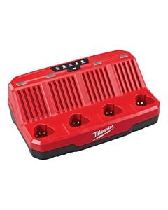 Buy Milwaukee M12C4 12V 4 Bay Charger by Milwaukee for only £107.99